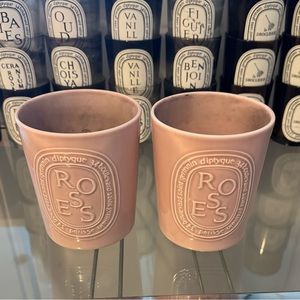 diptyque empty Roses 600gram Medium candle vessel / pot